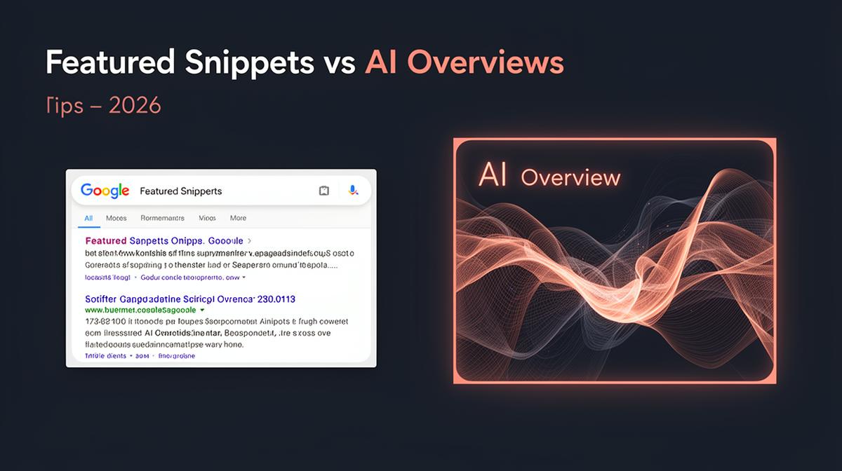 Featured Snippets vs AI Overviews comparison visualization